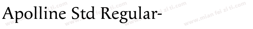 Apolline Std Regular字体转换